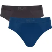 Sloggi Slip bleu foncé / noir