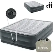 Intex Matelas gonflable pour lit double avec pompe automatique, dimensions 203x152 cm, marque , modèle 64418ND