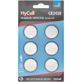 Ansmann HyCell Piles bouton au lithium CR2450 3V, 6 pièces