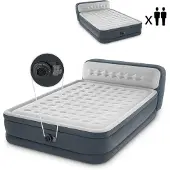 Intex Matelas gonflable QUEEN ULTRA PLUSH avec appui-tête