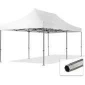 TOOLPORT 3x6 m Tonnelle pliante Acier, PES 750, blanc