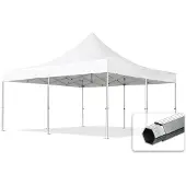 TOOLPORT 5x5 m Tonnelle pliante Alu, PVC 850, blanc