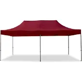 TOOLPORT 3x6 m Tonnelle pliante Acier, PES 750, rouge