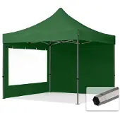 TOOLPORT 3x3 m Tonnelle pliante Acier, PVC 800, noir