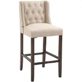 CLP Tabouret de bar Cassandra tissu antique-foncé