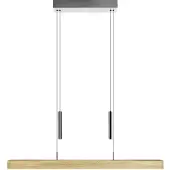 HerzBlut Lampe suspendue de haut en bas Leonora 85 cm - chêne nature