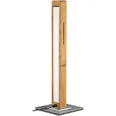 HerzBlut Lampe de table LED Leonora 51 cm - chêne huilé