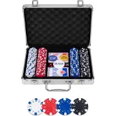 Longfield Set de poker 200pcs jetons de dés