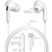 4smarts Melody Digital Basic Usb-C Headphones with D/A Converter White/White 465590