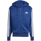 Adidas Essentials 3 Stripes Fleece Full Zip Sweatshirt Bleu 2XL / Regular Homme