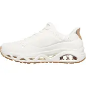 SKECHERS pour femme. 190113 Pantoufles Uno Glide Step Glide On Air pantoufles blanches (39), Plat, Lacets, Casuel