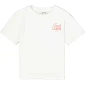 Garcia T-Shirt bleu clair / jaune citron / rouge clair / blanc