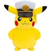 Pokémon Peluche Pokémon Captain Pikachu, 20 cm