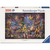 Ravensburger Puzzle de 3000 pièces : La Bibliothèque du Savoir Enchanté