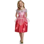 Disney Princess Aurora Classic Girl Costume Rose 7-8 Years Enfants