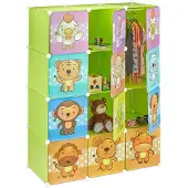 Relaxdays Étagère système de plug-in Enfants (110.50 x 46.50 x 145 cm)
