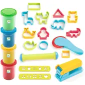 Adlibris 4 pots et 21 outils de pâte à modeler