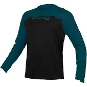 Endura Mt500 Burner Long Sleeve Enduro Jersey Bleu M Homme