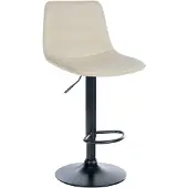 CLP Tabouret de bar ajustable pivotant en similicuir (pvc) Crème