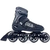 FILA Patins Crossfit 90 noir avec bottes semi-souples et roues de 90 mm