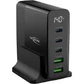 Ansmann 1001-0149 Chargeur de bureau USB DC5140PD, 5 ports, 140 Watt