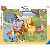 Ravensburger Puzzle pour enfants Découvrir la nature avec Winnie l'ourson (47 pièces, puzzle à cadre)