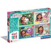 Gabby's Dollhouse Puzzle 4 en 1 Clementoni Gabby's Dollhouse