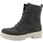 Mustang Bottines à lacets gris foncé