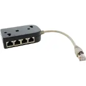 InLine ISDN-Verteiler 8x RJ45 Bu - 15cm - mit Endwiderständen