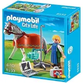 Playmobil Cheval avec technicien en radiologie