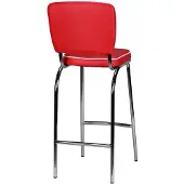 Wohnling Chaise de bar American Diner années 50 rétro rouge blanc WL1.718