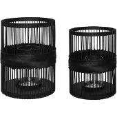 Hubsch Lanterne Hexa set de 2 pièces