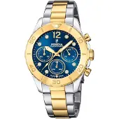 Festina Montre à affichage analogique bleu