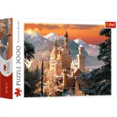 Trefl Puzzle Allemagne : Neuschwanstein sous la neige - 3000 pièces