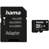 Hama Carte M.sdhc 16Gb Cl.10 80Mb +Ad