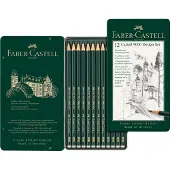 Faber Castell 9000 Design Set Graphite Pencil 12 Units Noir,Gris Enfants