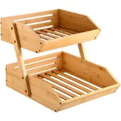 Kesper Etagère de cuisine, 33 x 28 x 38 cm, bambou 58852