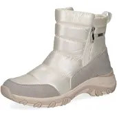 Caprice Bottines gris clair / blanc naturel