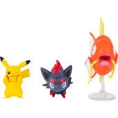 Pokémon Figurine Pokemon Pikachumagikarp et Zorua Pkw4090 Taille unique