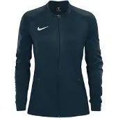 Nike Dri-fit Track Full Zip Sweatshirt Bleu M Femme