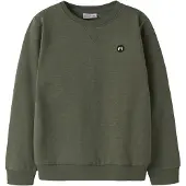 Name It Kids Sweat 'NKMVimo' vert foncé / blanc