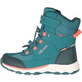 TROLLKIDS Hafjell Winter Boots XT – bottes d’hiver enfant, bleu pétrole/rose corail/bleu pétrole foncé, EU 29 (585-364)