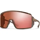Smith - Lunettes de soleil photochromiques - Pursuit Matte Gold Dust ChromaPop Glacier Photochromic Rose Gold Mirror - Marron