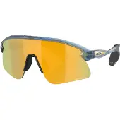 Oakley - Lunettes de soleil polarisées - Stunt Devil S Matte Trans Abyss/Prizm 24K pour Homme - Gris