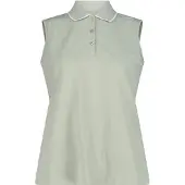 CMP Polo sans manches en piqué extensible femme