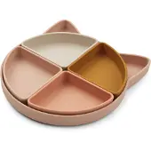 Liewood Assiette 'Arne' orange foncé / rose / rose ancienne / blanc