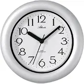 Atlanta 454/4 Horloge murale Horloge de table Horloge de salle de bains Quartz blanc rond protégé contre l'eau