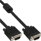 InLine VGA — VGA (0.50 m), Câble vidéo, Noir