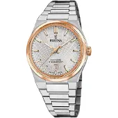 Festina Montre Rivé Swiss Made Silver & Rose-Gold