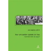 Peter Lang Pour une gestion spatiale de l'eau